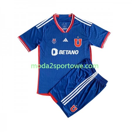 Koszulka Universidad de Chile Dziecięcy Domowe Stroje Piłkarskie 2023 Krótki Rękaw